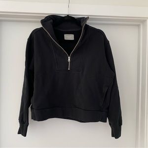 Everlane Track Organic Cotton Half-Zip Size S